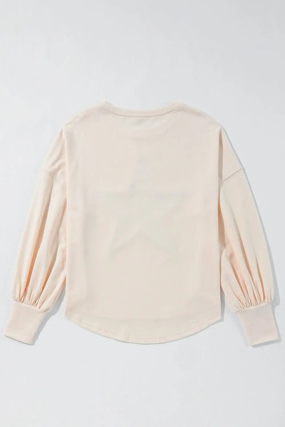 Apricot oversized long sleeve top - Love Salve